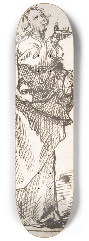 Pedro Duque y Cornejo - Standing Saint 8.25 inch art skate deck