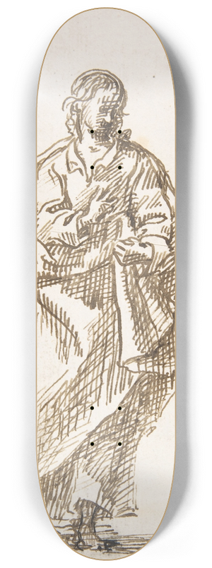 Pedro Duque y Cornejo - Standing Saint 8.25 inch art skate deck