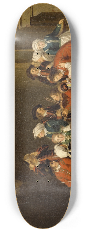 Pehr Hillestrm - Convivial Scene in a Peasants Cottage 8.25 inch art skate deck Pehr Hillestrm - Convivial Scene in a Peasants Cottage 8.25 inch art skate deck