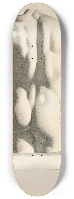 Pekka Halonen - Back of a Male Torso 8.25 inch art skate deck