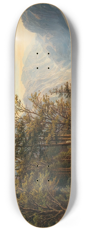Anton Schiffer - Partie vor Hallstatt nach Obertraun im Salzkammergute 8.25 inch art skate deck
