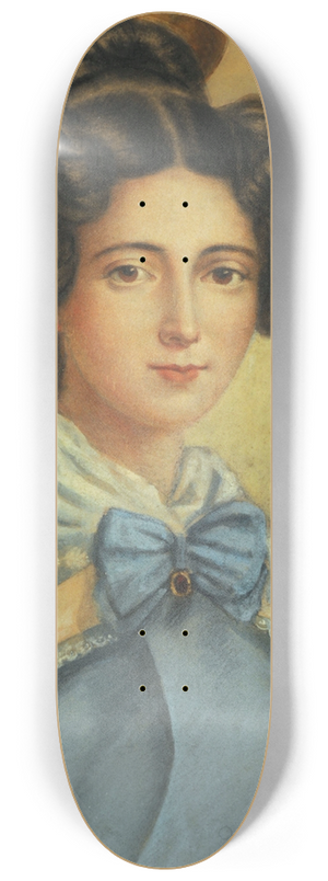 Adolfo d'Hastrel - Portea vestida de celeste 8.25 inch art skate deck