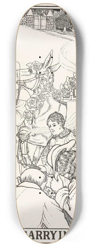 Percy J. Billinghurst - The Ass Carrying Relics 8.25 inch art skate deck