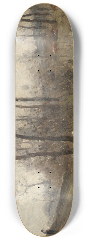 Per Ekstrm - Landscape with a Running Brook. Scene from the Carolles in Normandy 8.25 inch art skate deck Per Ekstrm - Landscape with a Running Brook. Scene from the Carolles in Normandy 8.25 inch art skate deck