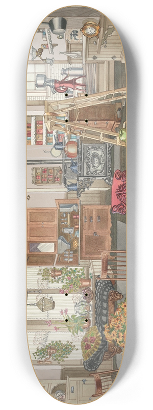 Perkins Harnly - Semi-Rural Kitchen and Dining Room, 1910 8.25 inch art skate deck