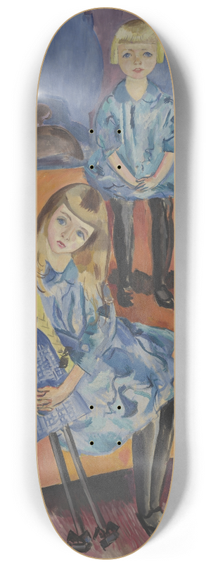 Per Krohg - Two Children 8.25 inch art skate deck