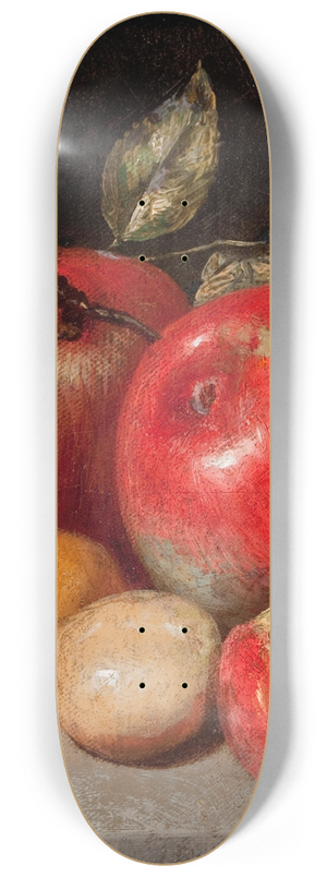 Peter Baumgras - Still Life with Apples and Plums 8.25 inch art skate deck
