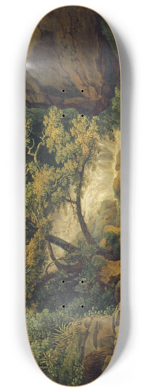Peter Birmann - Waterfall Chesant (Waterfall of the Birs) 8.25 inch art skate deck