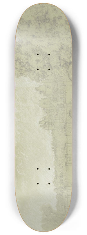 Peter Burnitz - Fontainebleau, Schlo und Teich 8.25 inch art skate deck