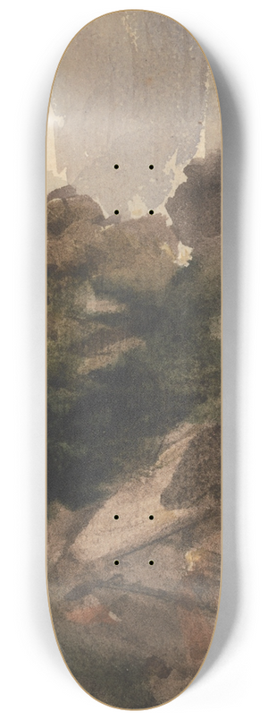 Peter DeWint - Cottage Amongst Trees 8.25 inch art skate deck