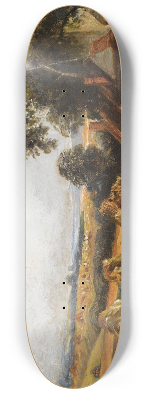 Peter De Wint - Haymaking 8.25 inch art skate deck