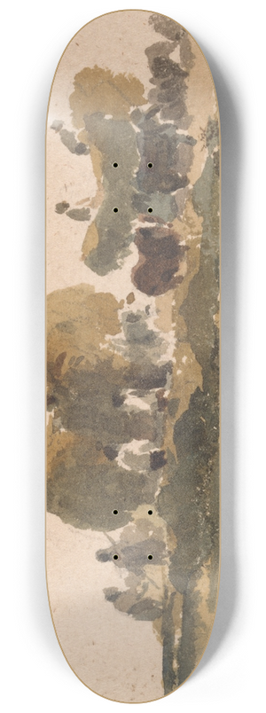 Peter DeWint - Hay Wagons 8.25 inch art skate deck