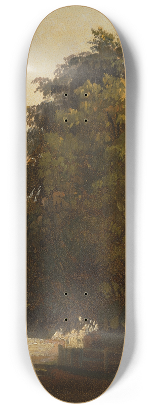 Peter DeWint - Landscape with Chestnut Tree 8.25 inch art skate deck