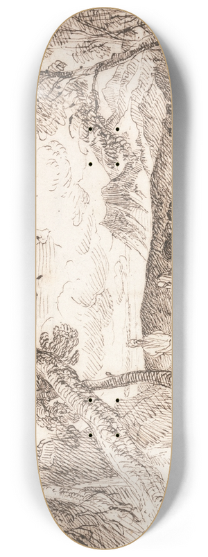 Peter DeWint - Study for Elijah 8.25 inch art skate deck