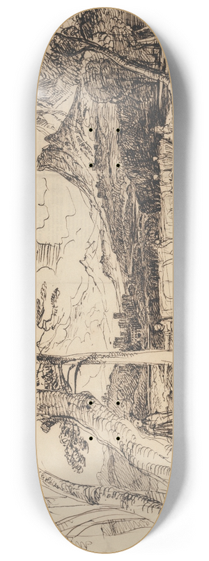 Peter DeWint - Study for Elijah 8.25 inch art skate deck