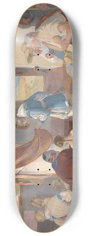 Peter Fendi - Fridolin Assists with the Holy Mass 8.25 inch art skate deck