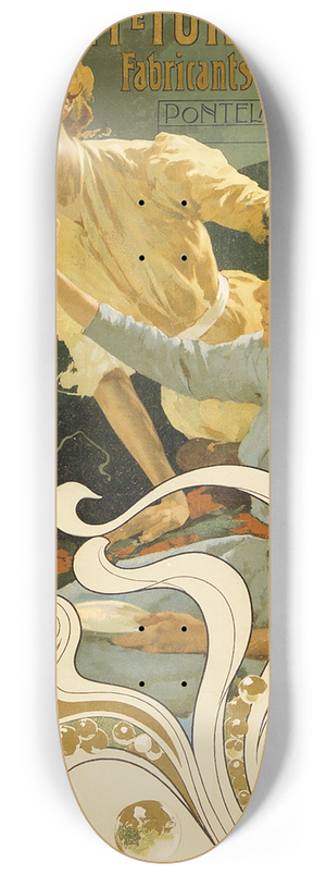 Adolfo Hohenstein - Chiozza e Turchi, fabricants de savons, Pontelagoscuro, Italie 8.25 inch art skate deck