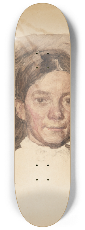 Peter Hansen - Portrt af kunstnerens hustru Elise 8.25 inch art skate deck