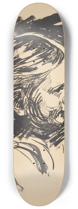 Peter Hansen - Profilportrt af kunstnerens datter Bimse 8.25 inch art skate deck