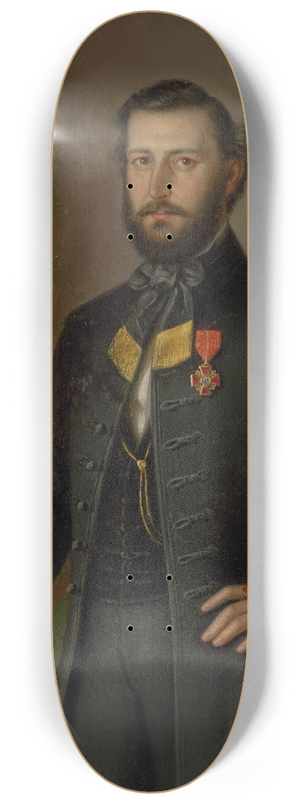 Peter Michal Boh - A study painting for the Portrait of Jn Francisci as Count of the Liptov County 8.25 inch art skate deck