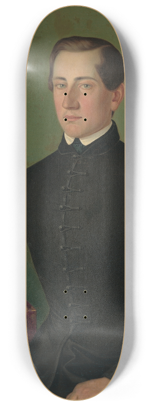 Peter Michal Boh - Portrait of a man 8.25 inch art skate deck