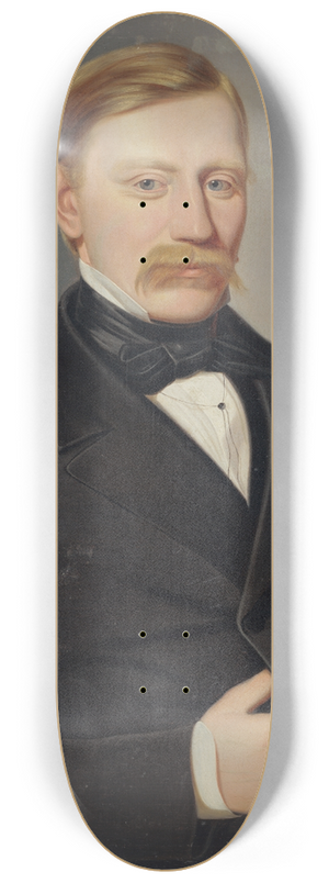 Peter Michal Boh - Portrait of August Horislav Krmry 8.25 inch art skate deck