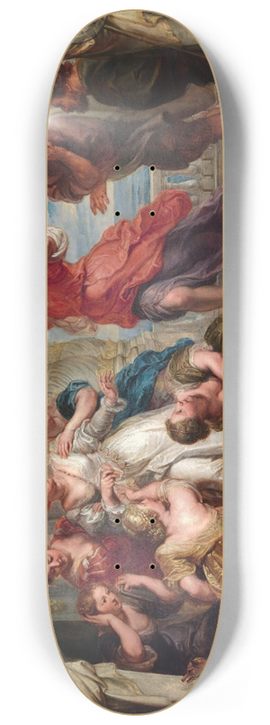 Peter Paul Rubens - Achilles Discovered By Ulysses Among The Daughters Of Lycomedes 8.25 inch art skate deck