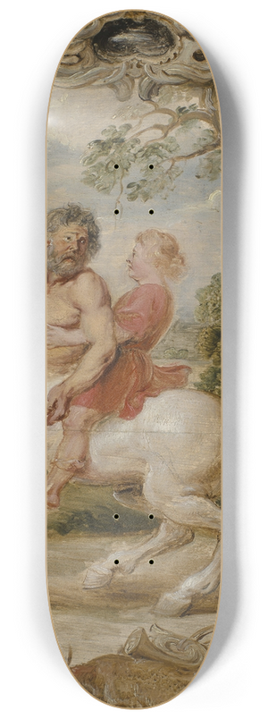 Peter Paul Rubens - Achilles Educated by the Centaur Chiron 8.25 inch art skate deck