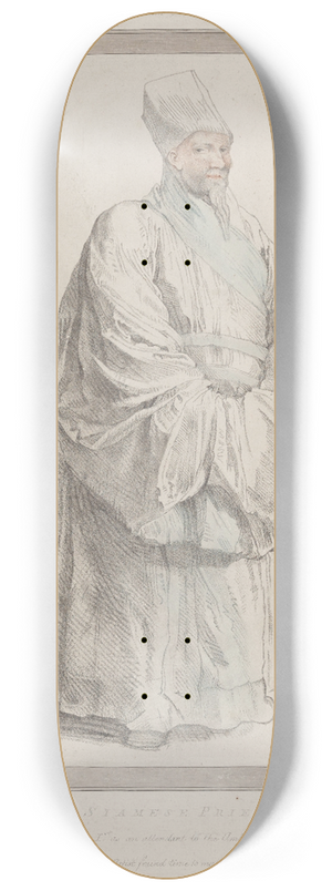Peter Paul Rubens - A Siamese Priest 8.25 inch art skate deck