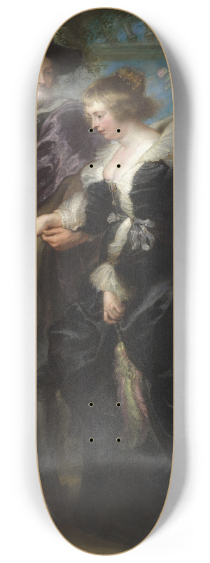 Peter Paul Rubens - Rubens, His Wife Helena Fourment, and Their Son Frans 8.25 inch art skate deck