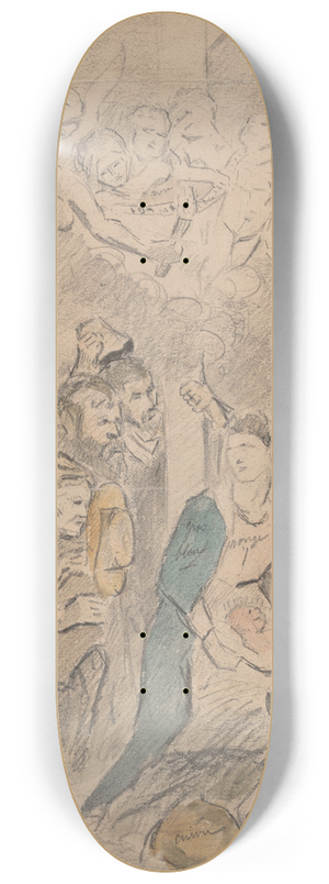 Peter Paul Rubens - The Adoration of the Shepherds 8.25 inch art skate deck