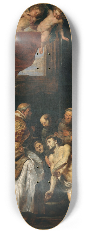 Peter Paul Rubens - The Last Communion of Saint Francis of Assisi 8.25 inch art skate deck