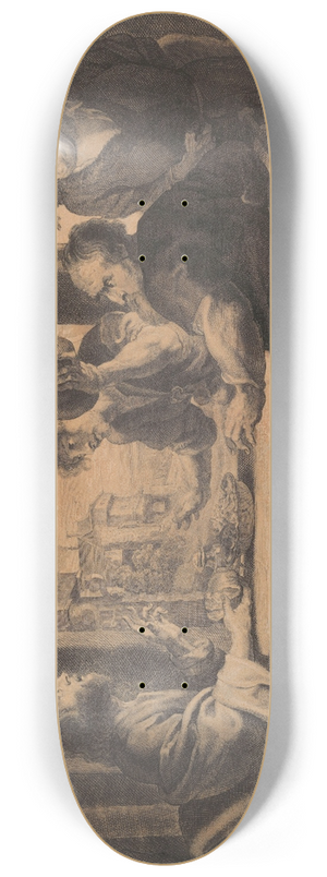 Peter Paul Rubens - The Supper at Emmaus 8.25 inch art skate deck