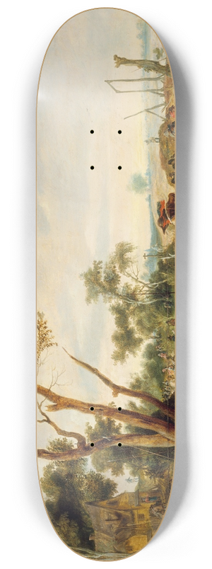 Peter Snayers - Soldiers Bivouacking 8.25 inch art skate deck