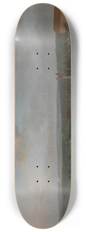 Peter Tillemans - The Round Course at Newmarket, Cambridgeshire, Preparing for the Kings Plate 8.25 inch art skate deck