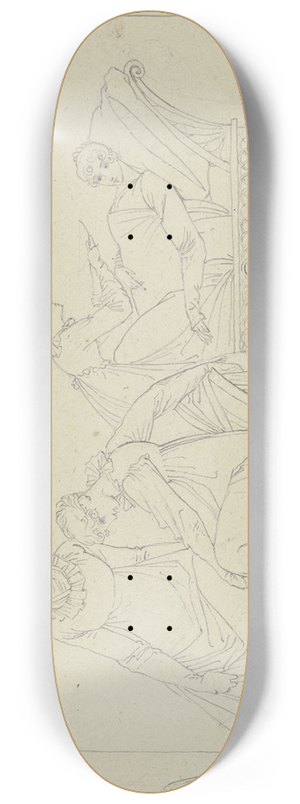 Peter von Cornelius - Die Damen im Neglig (Taunusreise) 8.25 inch art skate deck Peter von Cornelius - Die Damen im Neglig (Taunusreise) 8.25 inch art skate deck