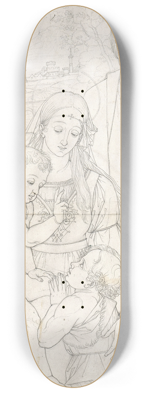 Peter von Cornelius - Holy Family with John the Baptist as a Boy 8.25 inch art skate deck