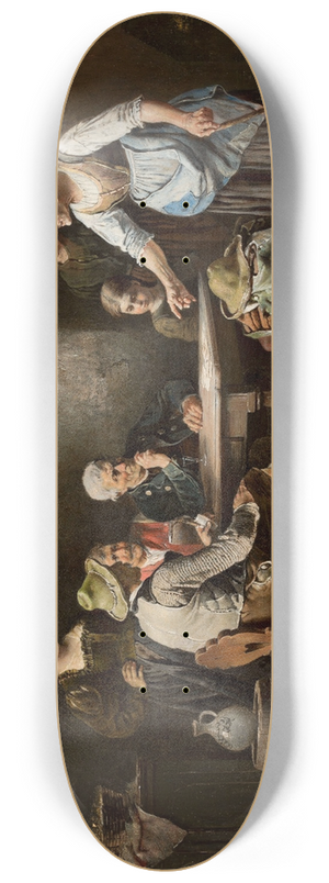 Anton Seitz - Scene in a tavern 8.25 inch art skate deck