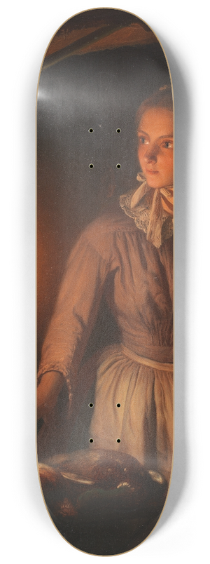 Petrus van Schendel - The night stall 8.25 inch art skate deck