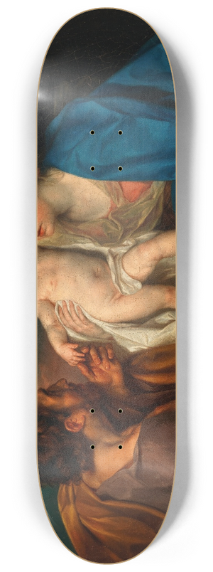 Anton Von Maron - The Madonna and Child with a shepherd 8.25 inch art skate deck