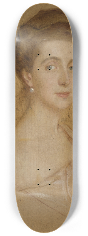 Philip Alexius de Lszl - Portrait of a lady with a pearl 8.25 inch art skate deck