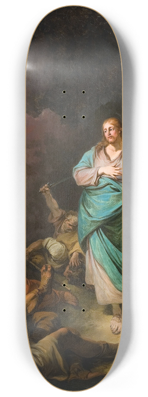Philip James de Loutherbourg - The Betrayal Of Christ 8.25 inch art skate deck