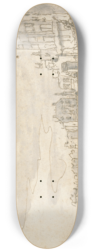 Philip James de Loutherbourg - The Front at Brighton 8.25 inch art skate deck