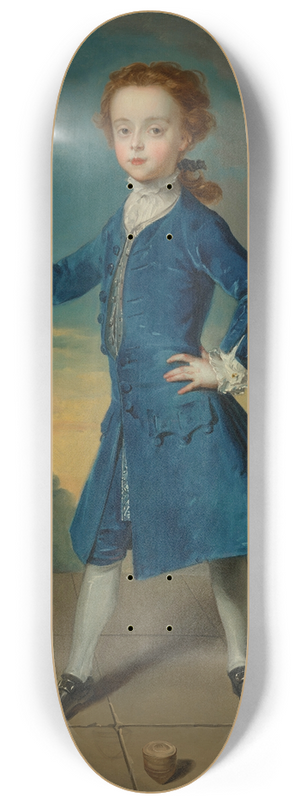 Philippe Mercier - Portrait of a boy 8.25 inch art skate deck