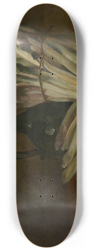 Philippe Rousseau - Still Life with Asparagus 8.25 inch art skate deck