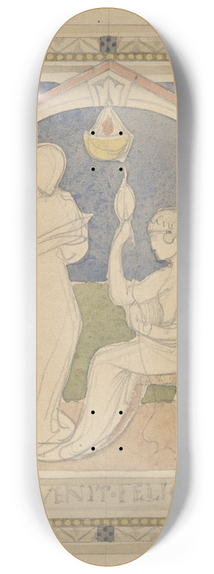 Antoon Derkinderen - Convenit Felicibus 8.25 inch art skate deck