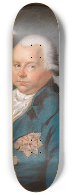 Philipp Jakob Becker - Bildnis des Markgrafen Friedrich von Baden 8.25 inch art skate deck