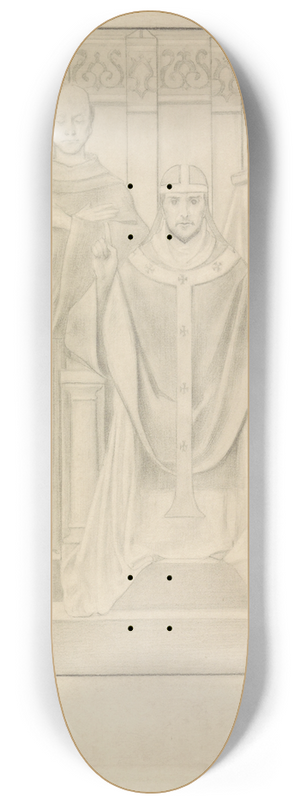 Antoon Derkinderen - Ontwerp voor de Eerste Bossche Wand; De Paus 8.25 inch art skate deck