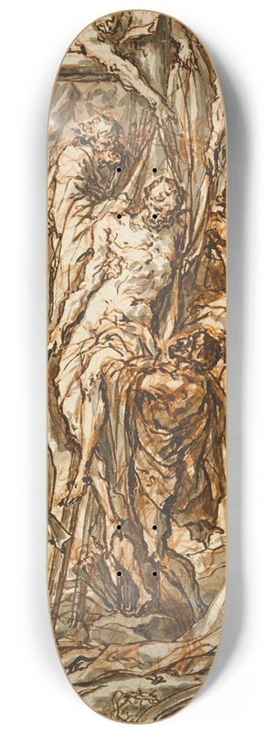 Philipp Peter Roos - Descent from the Cross 8.25 inch art skate deck