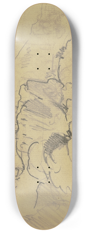 Philipp Rumpf - Frau auf einer Anhhe 8.25 inch art skate deck